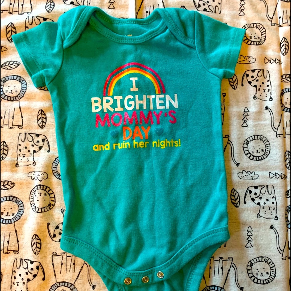 Brighten mommy’s days onsie
